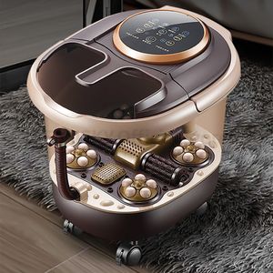 Foot Treatment Foot Bath Artifact Footbath Household Electric Massage Heating Foot Bath Barrel with Automatic Foot Tub Foot Bath Massager 230815