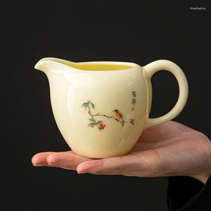 Mugs Mutton Jade Porcelain Fair Cup Ceramic Tea Dispenser Sea Uniform With Handle Set Accessories