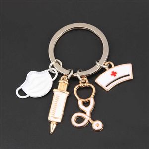 Keychains Bedanyards Enfermeira Máscara Máscara Chave Chave Pessoal Médico Pessoal Saco de Carro