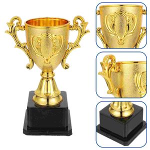 Decorative Objects Trophy Awards Golden Desktop Ornaments Kindergarten Kids Competition Prize Cups Grammy 230815