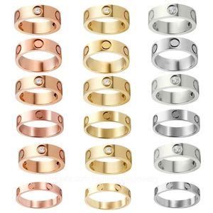 Nageldesigner Ring Männer Ring Liebesring Engagement Ehering Ringe Designer Goldringe Ringe für Frauen Versandschraubendreher Ring Schmuck 4mm