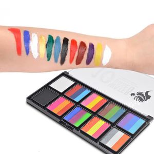 Body Paint 10 Colors Face Water Based Oil Painting Halloween Party Fancy Dress Beauty Makeup Tool wholesale body paint palette 230815