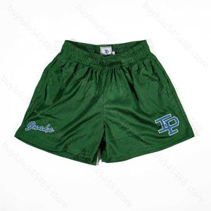 Men's Shorts Summer Trendy Brand Knee Length Running Fitness Pants American Basketball Ip Casual Mesh Quarter for Men Opes