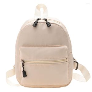 Bolsas escolares mini mochila feminina bolsa de nylon casual moda de cor sólida cor estilo formal estudantes adolescentes garotas adolescentes