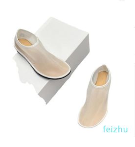 Dress Shoes The Row Mesh Women's Singles Translucent Comfortable Flat Bottom Fairy Simple