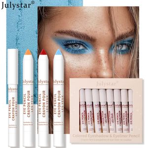 Eye Shadow 10pcs Eyeshadow Stick Set Polarized Monochrome Matte Shiny Pen Highlighter Pencil for Women Beauty Makeup Cosmetics 230815