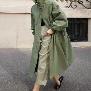 Women's Trench Coats Mid-Length Autumn Clothes Windbreaker Spring And Loose Thin Coat
