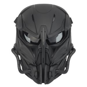 Skyddsutrustning Tactical Airsoft Paintball Masks Motorcykelmän full ansiktsmask för jakt skytte Militär Halloween War Game Headgear 230816