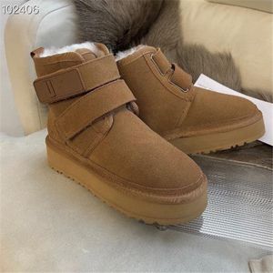 Klassisk Australien Ultra Mini Boot Women Snow Boot Designer Tasman Maroon Winter Boots Ladies Platform Fur Australian Mini Suede Sheepskin Wool Ankel Booties US13