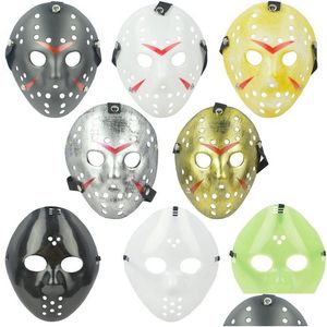 Mascheri per feste fl face mascherate jason cosplay skl vs venerdì horror hockey halloween costume scary mask festival drop consegne home home ga dhwe1