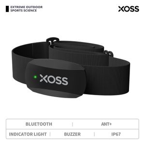 Bike Computers XOSS X2 Chest Strap Heart Rate Sensor Monitor Bluetooth ANT Wireless Health Fitness Smart Bicycle Data Tracker 230815