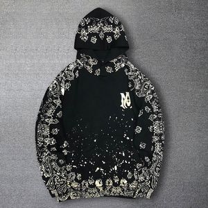 Herrtröjor tröjor 2023top kvalitet cashew blommor tryck pullover bekväm mjuk män hoodie sudaderas hombre longsleeved brev tröja 230815