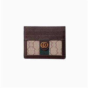 5A Luxury Designer Card Holder Origina G Högkvalitativ äkta läderkvinnor Män Purses Credit Coin Mini Wallet Bag246K