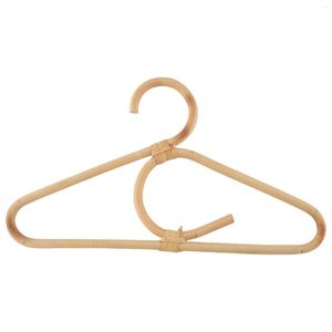 Storage Bags Rattan Clothes Hanger Style Kids Garments Organizer Rack Children Room Decoration For