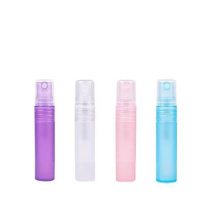 5ml 5gフロストプラスチックチューブ空の詰め替え可能な香水ボトル旅行とギフト用のスプレー、ミニポータブルペンThaat