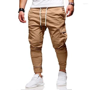 Calça masculina tamanho do euro homem elástico cintura esportiva calça 2023 verão de outono pés lápis casual acinzentado branco correr