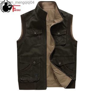 Men's Jackets Men's Tank Top Sleeveless Jacket Plus Large Belt Men's Photographer Large Size 5XL 6XL 7XL 8XL 9XL Multi Pocket Unloading Z230816