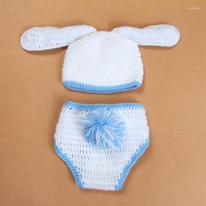 Clothing Sets Baby Costume Girl Flower Hat Born Crochet Outfits Pography Props