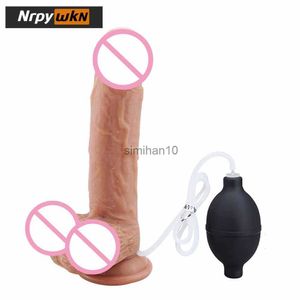 Dildos/dongs silicone ejaculando vibrador para mulheres esguichando o pênis de vibrador com uma copa de sucção enorme vibrador para sexo brinquedos adultos hkd230816