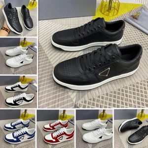 Designer de luxo Moda masculina Sapatos casuais Couro Tabela trigonométrica marca de baixo corte preto Branco Red Blue Movem