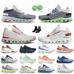 Bulut Nova Erkekler İçin Koşu Ayakkabıları Pembe Armut Beyaz Cloudnova Form Bulutlar Stratus Cloudmonster AAA+ En Kalite Mesh Tenis Eğiticileri Jogging Spor Sakinleri