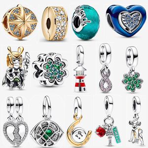 2023 Summer New Friends Splittable Heart Dangle Charm Sterling Silver Pendant Beads DIY fit Pandora bracelet necklace for women designer jewelry gift with box