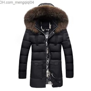 Herren Down Parkas Winterjacke Herren 2020 Pelzkragen übergroß