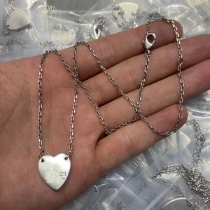 Classic Brand Heart Pendant Necklaces Men Women Designer Couples Friends Jewelry Lovers Gifts Necklace Chain Party Jewelry Couple Gift CGN2 -30