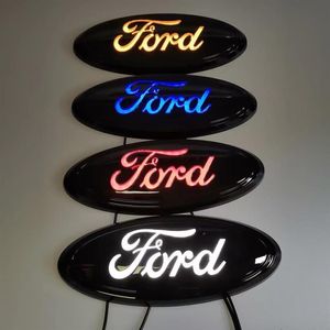 9インチカーLEDフォードF150バッジシンボルロゴリア電ツホワイトブルーレッドオートアクセサリーサイズ23x9cm2194016241o