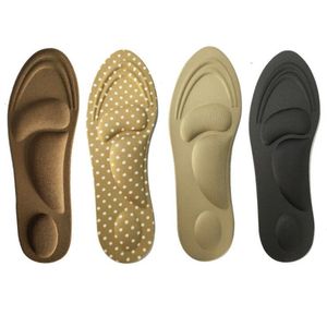 Acessórios de peças de sapatos 4D Memória Espuma de espuma Ortopédica para sapatos para homens homens Pé aterrissos Arco de massagem Fasciite plantar esportes Almofada de salto 230816