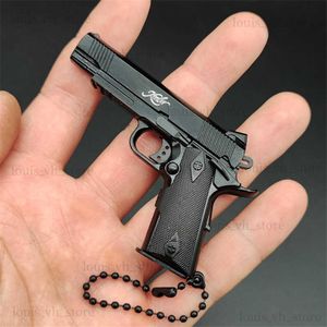 1 3 High Quality KIMBER 1911 Metal Model Gun Keychain Toy Gun Miniature Alloy Pistol Collection Toy Gift pendant T230816