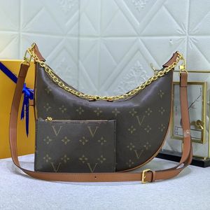 Mode CC Designer Loop Hobo Bag Women Marel Shoulder Crossbody Bags Luxury Chain Handväskor M46311 Half Moon Leather Bag