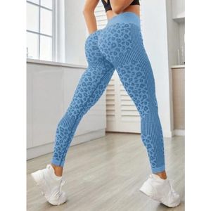 Women Leggingi Kobiety krawat barwione szwane spodnie jogi seksowne wysokiej talii bieganie sportowe w noszenie miodu brzoskwini bioder