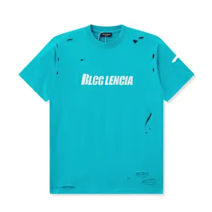 Blcg Lencia unisex Summer T-shirts damska wadzka ciężka 100% bawełniana tkanina potrójne wykonanie wykonania plus rozmiar TESS SM130219