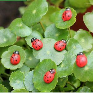 収納バッグ10/20 PCSミニカブトムシの小さな昆虫植物ポットのための木製工芸庭園装飾品kawaii diy micro landscapeアクセサリー