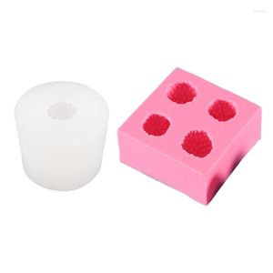 Stampi da forno graziosi strumenti per cassetto al cioccolato di cioccolato alla fragola di fragole, ornamenti di silicone profumato stampo facile da pulire r7UB