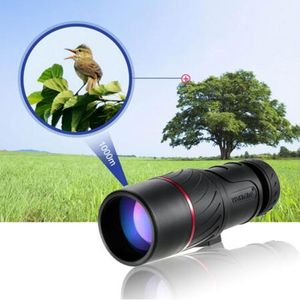 Mini telescópio monocular de bolso com zoom, telescópio óptico prático para acampamento ao ar livre, caminhadas, viagens, caça, rifle compacto com alça