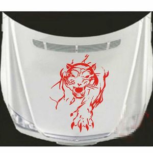 1PCS Car Body Stickers Whole Posted Personalized Tiger Machine Cover Paste Hood Cover252d