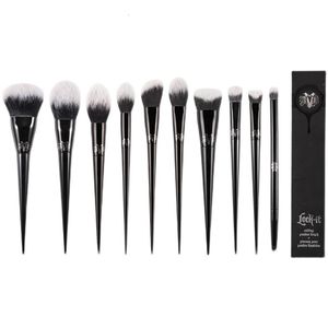 Makeup Tools KVD 11Pcs Full Set Of Brush Powder Foundation Shadower Blending Liner Concealer Bronzer Highlighter Sculpting 230816