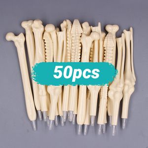 Kugelschreiber Jonvon Satone 50 PCs Großhandel Knochenformball -Kugelschreiber -Stift -Stift -Schreibgeschichte Geschenke School Office Schreibwarenblau Nachfüll 230815