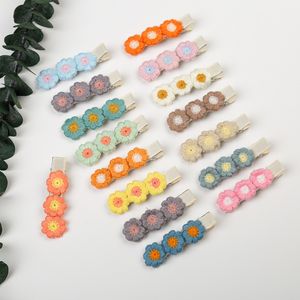 Accessori per capelli 64pc/molto carini triple margherite Flower Hair Clips Bangs baby clip Girls Girls Barrettes Girls Hairpins Accessori per capelli 230816