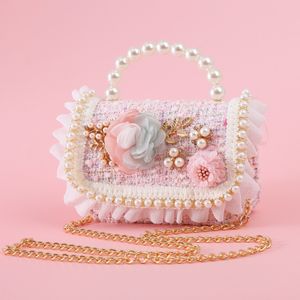 Torebki urocze dziewczyny księżniczka torba crossbody wełniana dla dzieci moda ślubna torby ręczne kawaii torebki i torebki prezent 230816