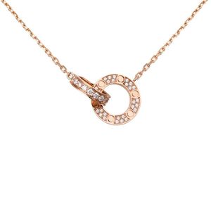 Designer halsband nagelhalsband Iced Out Chain Custom Pendant Gold Necklace Luxury Jewelry Tennis Chain Pendant Necklace Gratis frakt Skruvmejsel smycken