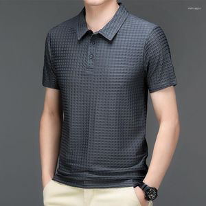 Męskie polo letnie ubrania dla mężczyzn T-shirt z krótkim rękawem Wszechstronna luźna rozmiar koszuli polo Modna Solid Solid Totown Top