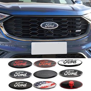 Auto vorne Kühlergrillhaube Emblem Heck Heckklappe Stammabzeichen Aufkleber Aufkleber Aufkleber Aufkleber für Ford F150 F250 F350 Edge Explorer Ranger205m