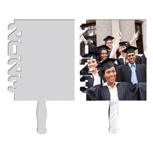 Other Festive Party Supplies 2023 Sublimation Blank Grad Fans Po Panel Frame Printable Graduation Plaque Paddle Personalized Picture Dhxjy