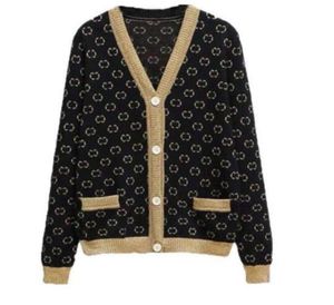 Designer Women Sweater Luxunhinho V Cardigan Sweater Sweater Rosa Manga Longa Casacos de Jumper de tamanho grande