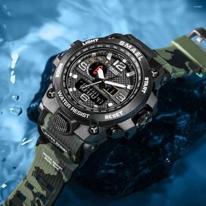 Armbanduhr Militärsporte Uhren Männer Quarz Analog LED Digital Uhren Mann wasserdichte Uhr Dual Display