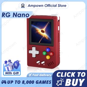 Portable Game Players ANBERNIC RG NANO Pocket Mini Handheld Player Metal Shell 1 54" IPS Screen Linux RGNano Fingertip Console Children Gift 230816