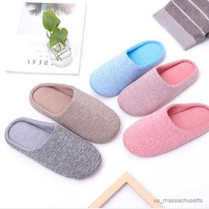 Slipper Men Women Женщины напольные тапочки мягкие дома хлопковая тапочка зимняя крытая туфли мужчина тишина в стиле спальни R230816